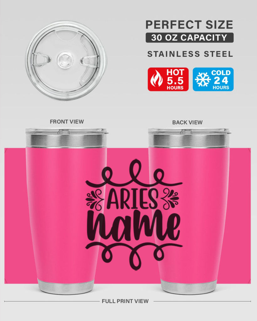 Ariesname 112#- zodiac- Tumbler