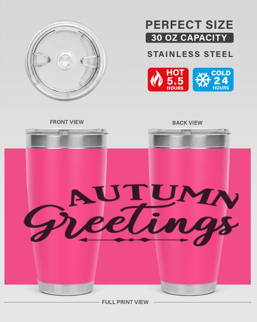 Autumn Greetings 16#- fall- Tumbler
