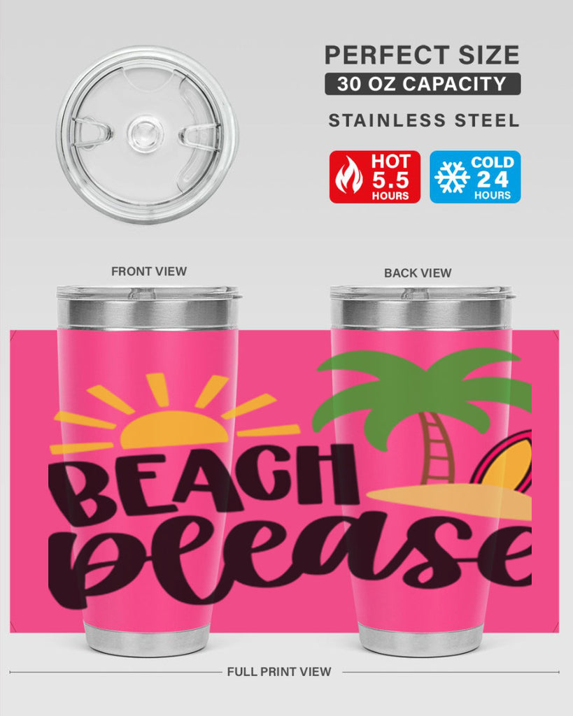 Beach Please Style 51#- summer- Tumbler