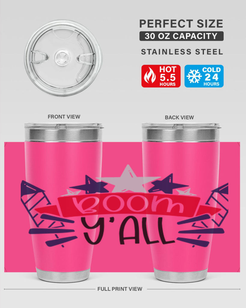 Boom Yall Style 146#- Fourt Of July- Tumbler