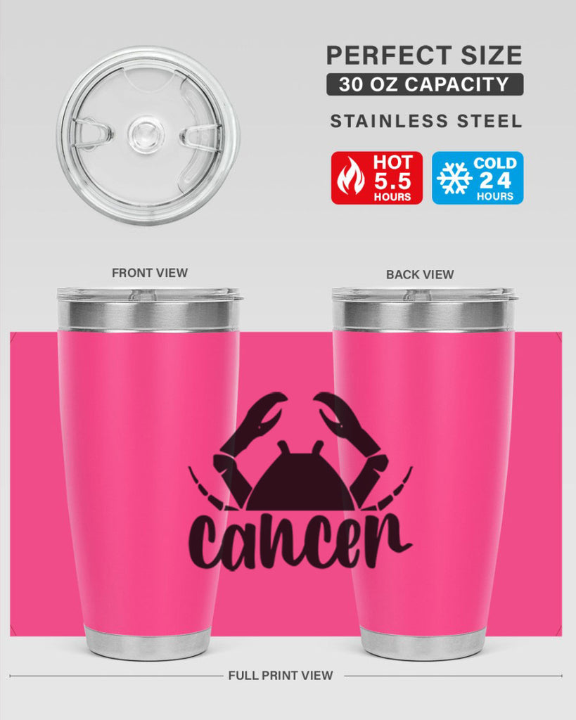 Cancer 156#- zodiac- Tumbler