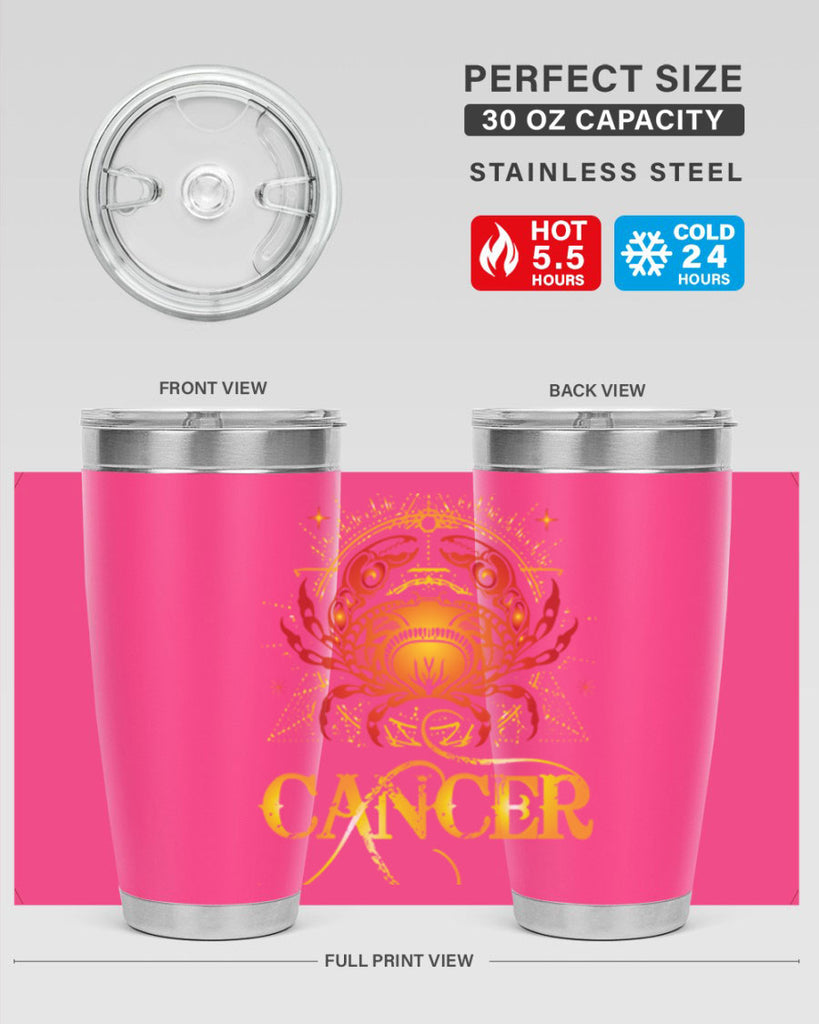 Cancer 163#- zodiac- Tumbler