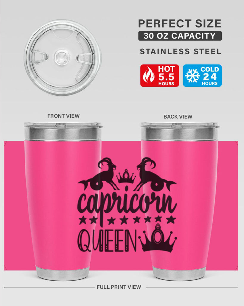 Capricorn queen 195#- zodiac- Tumbler