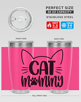 Cat Mommy Style 88#- cat- Tumbler