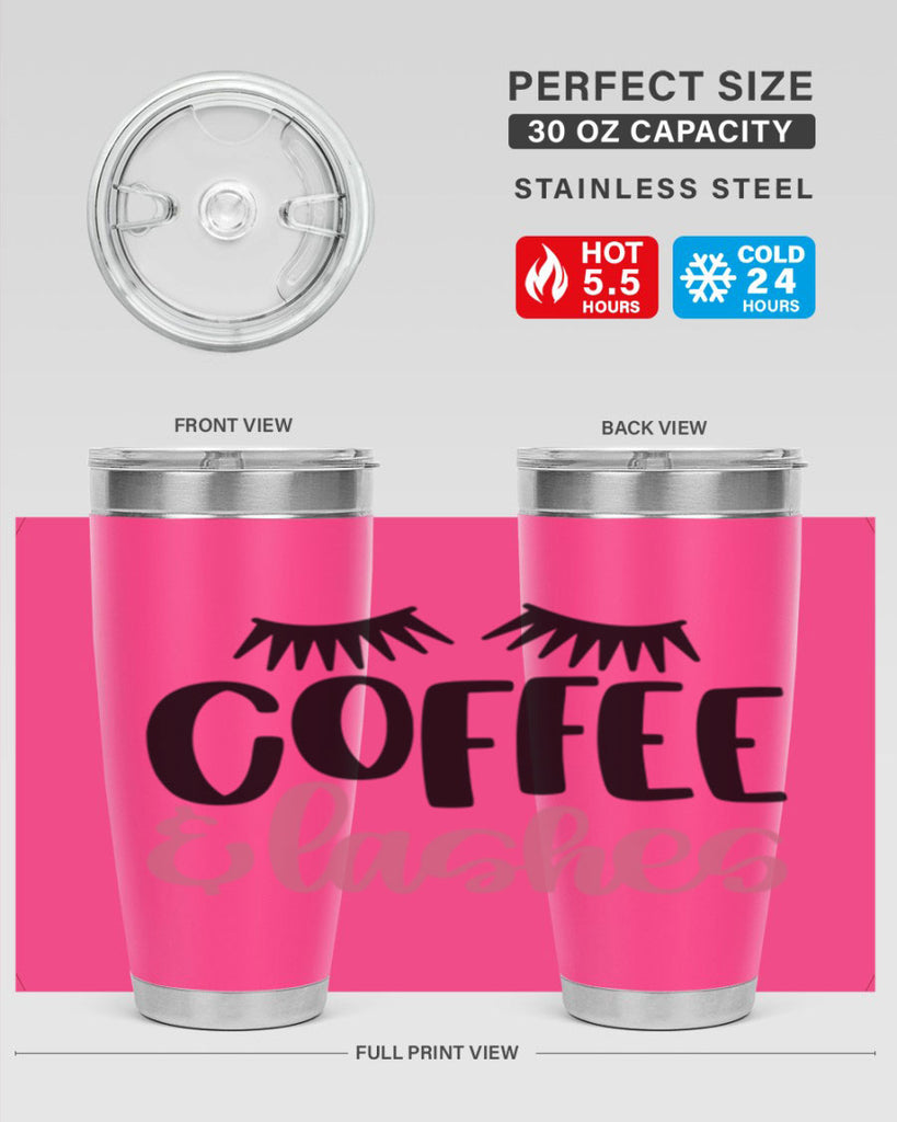 Coffee Lashes Style 110#- make up- Tumbler