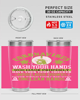 Coronavirus Wash Your Hands Use Style 1#- corona virus- Tumbler