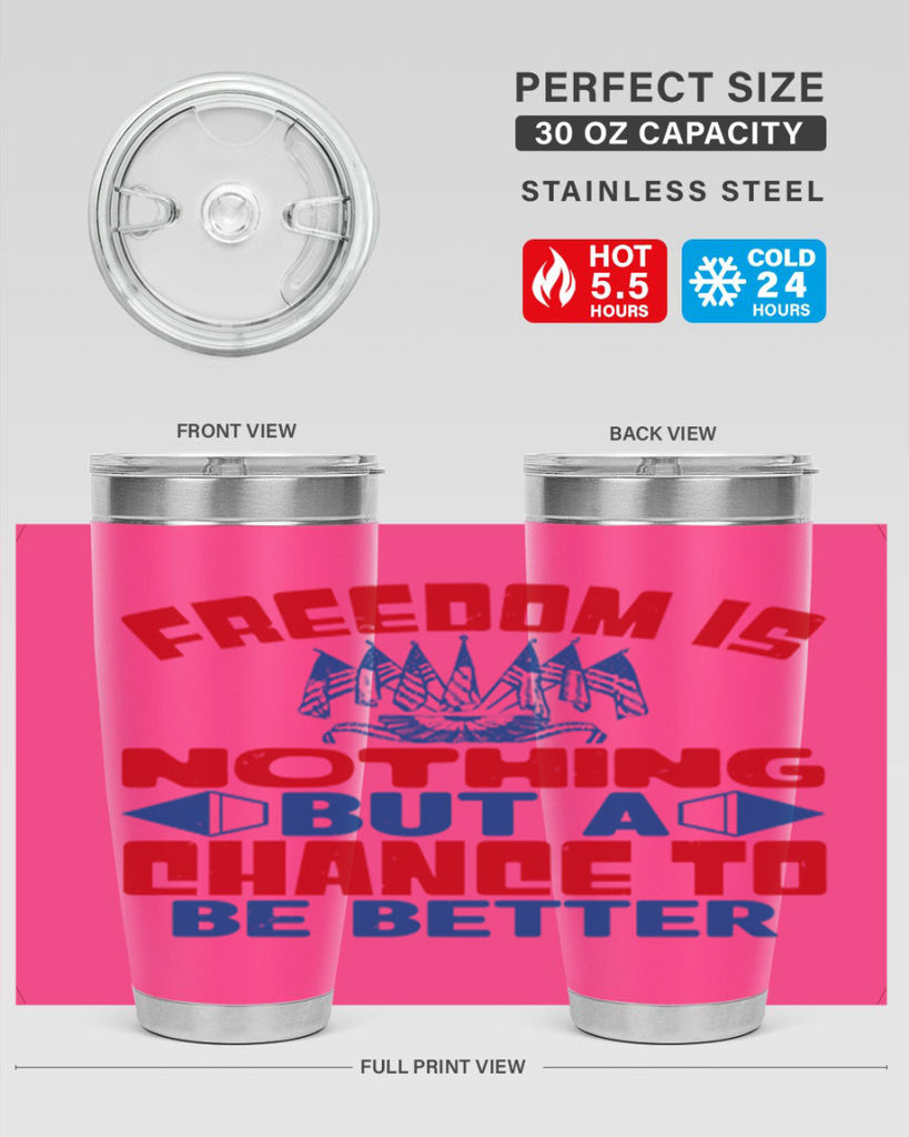 Freedom is nothing Style 6#- Fourt Of July- Tumbler