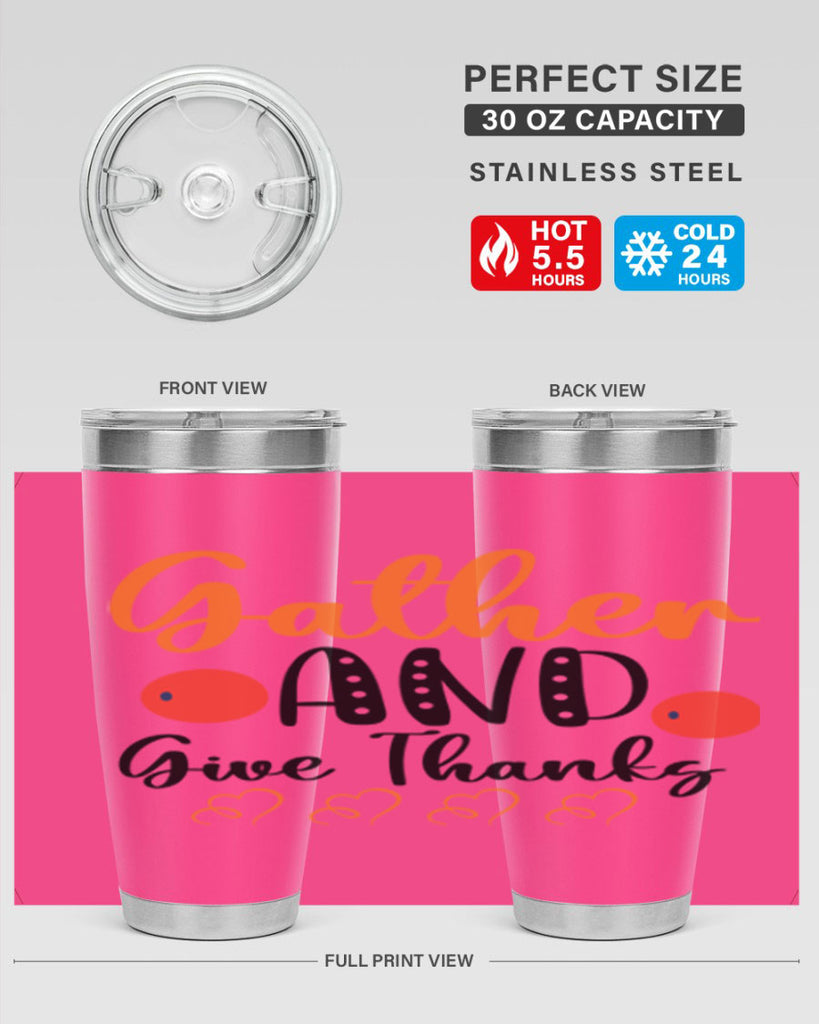 Gather And Give Thanks 188#- fall- Tumbler