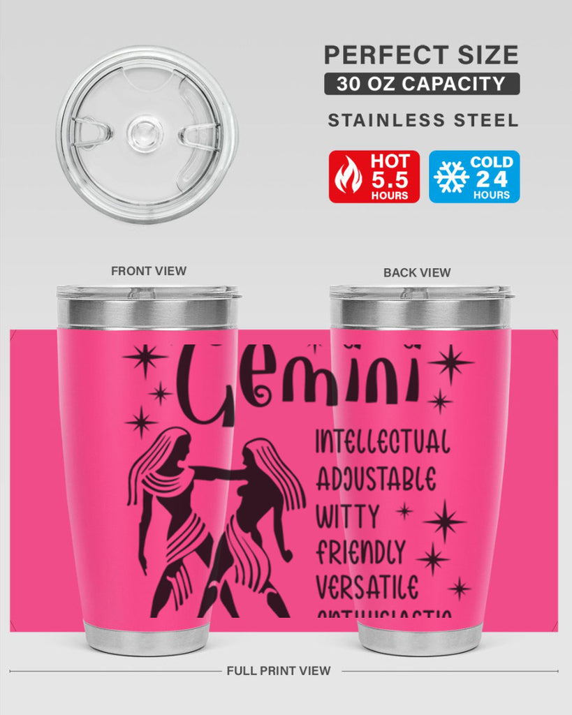 Gemini 217#- zodiac- Tumbler