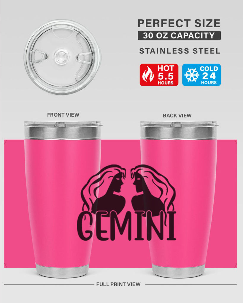 Gemini 227#- zodiac- Tumbler