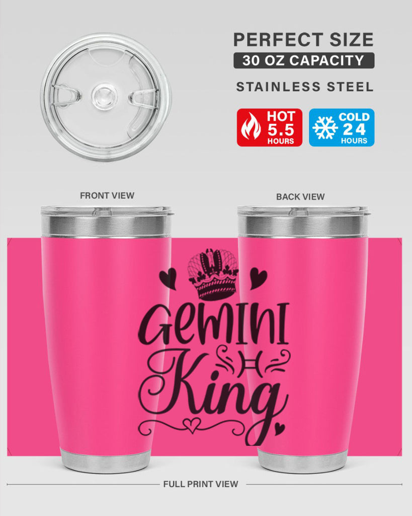 Gemini king 228#- zodiac- Tumbler