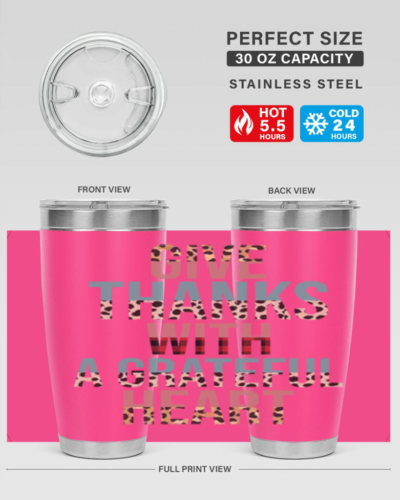 Give thanks with a grateful heart 195#- fall- Tumbler