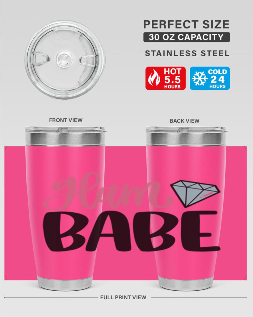 Glam Babe Style 98#- make up- Tumbler
