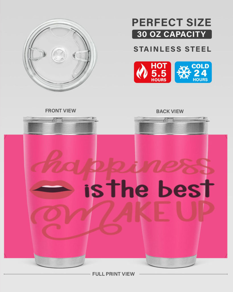 Happiness is the Best Makeup Style 94#- make up- Tumbler