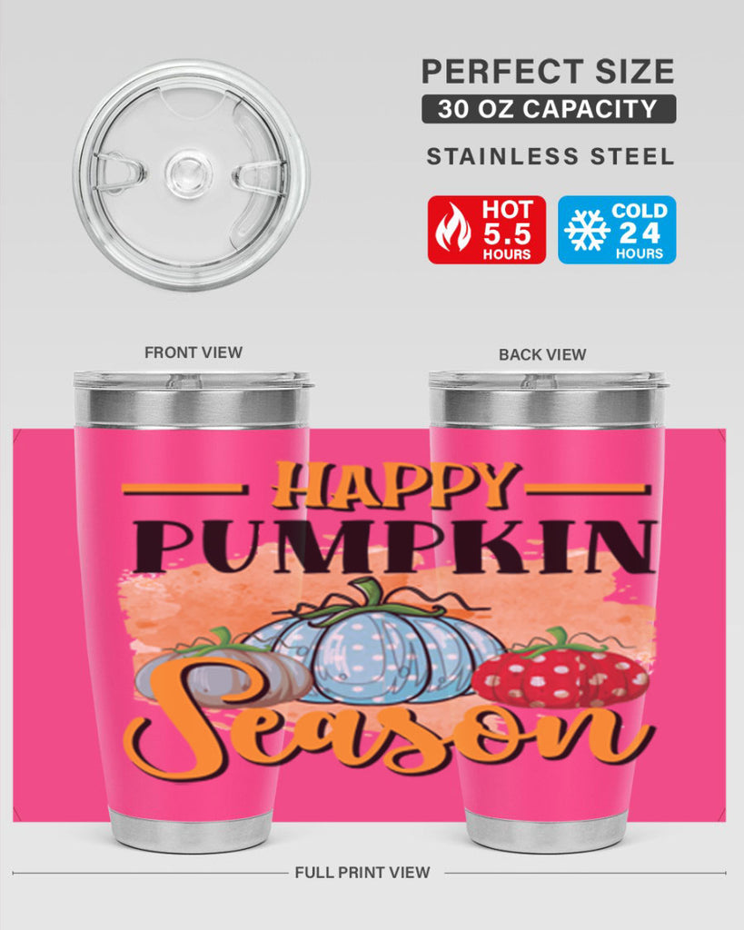 Happy pumpkin season 240#- fall- Tumbler