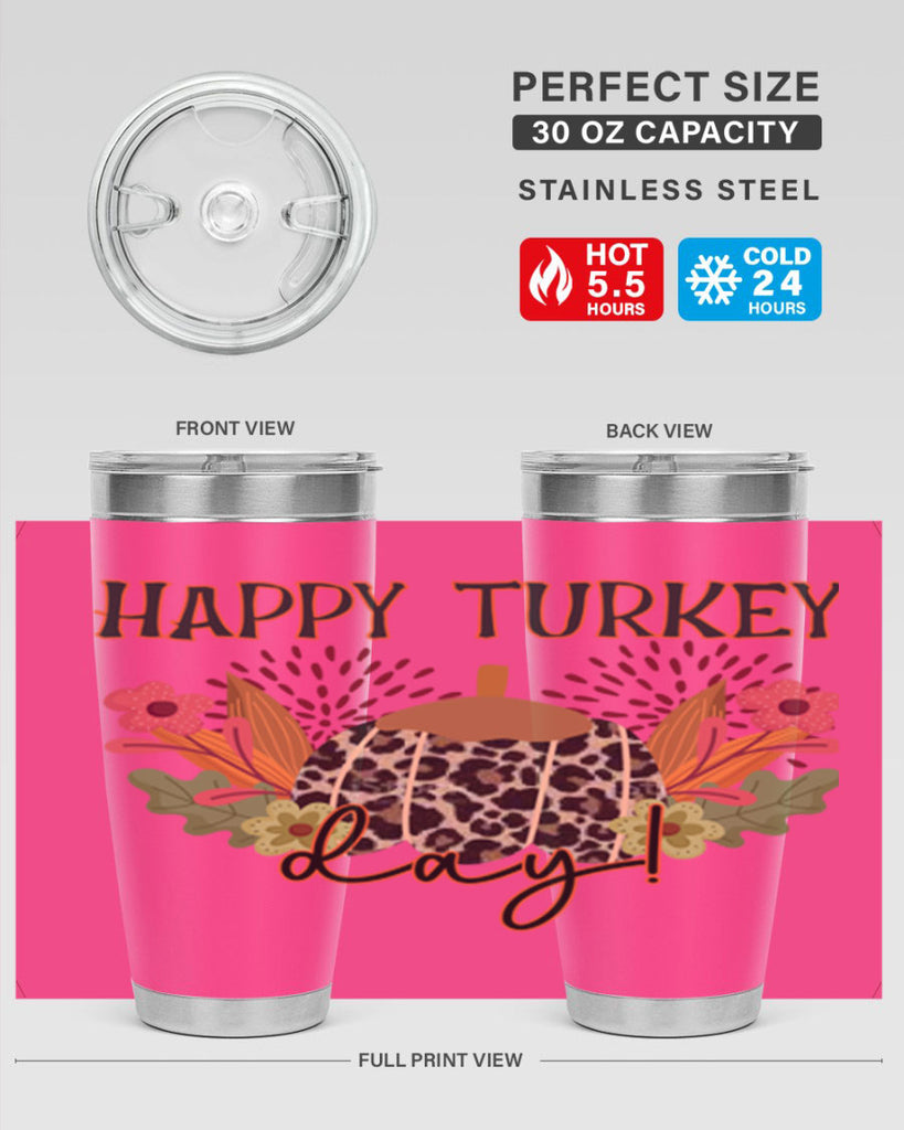 Happy turkey day 253#- fall- Tumbler