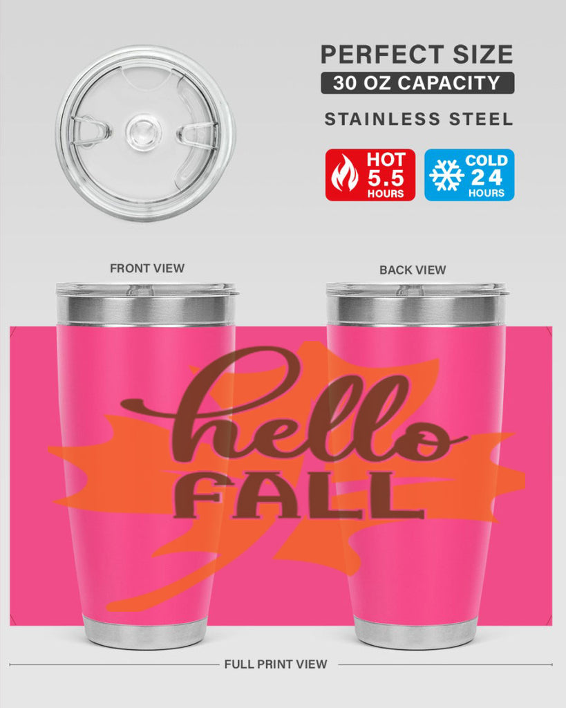 Hello Fall 273#- fall- Tumbler