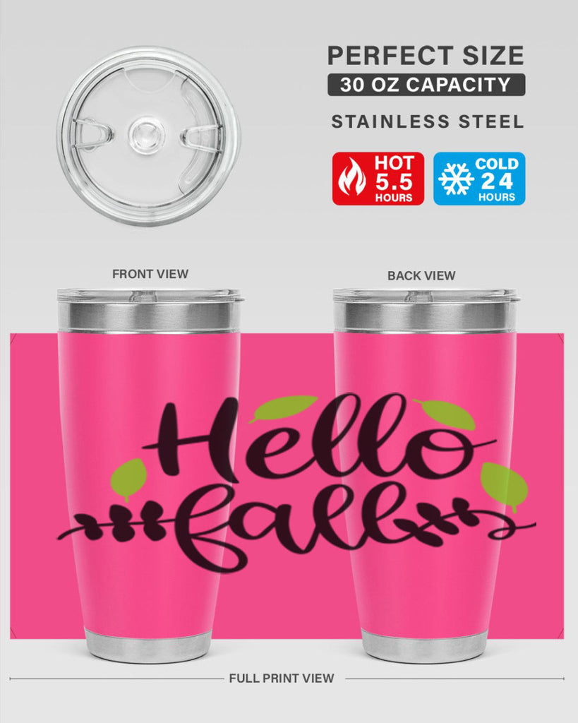 Hello Fall 283#- fall- Tumbler