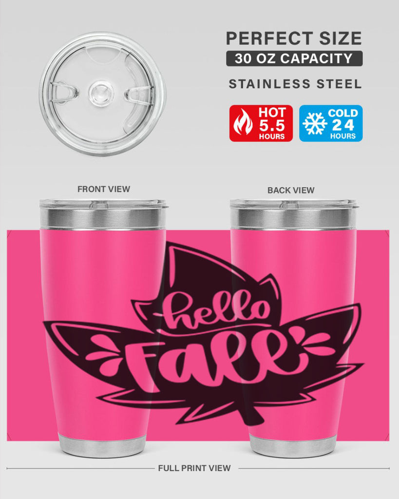 Hello Fall 494#- fall- Tumbler