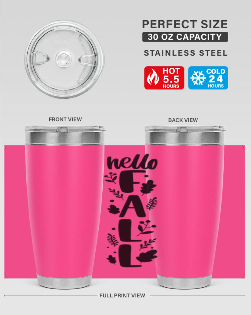 Hello Fall 495#- fall- Tumbler