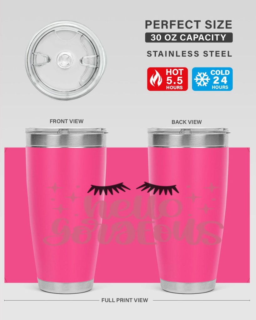 Hello Gorgeous Style 89#- make up- Tumbler