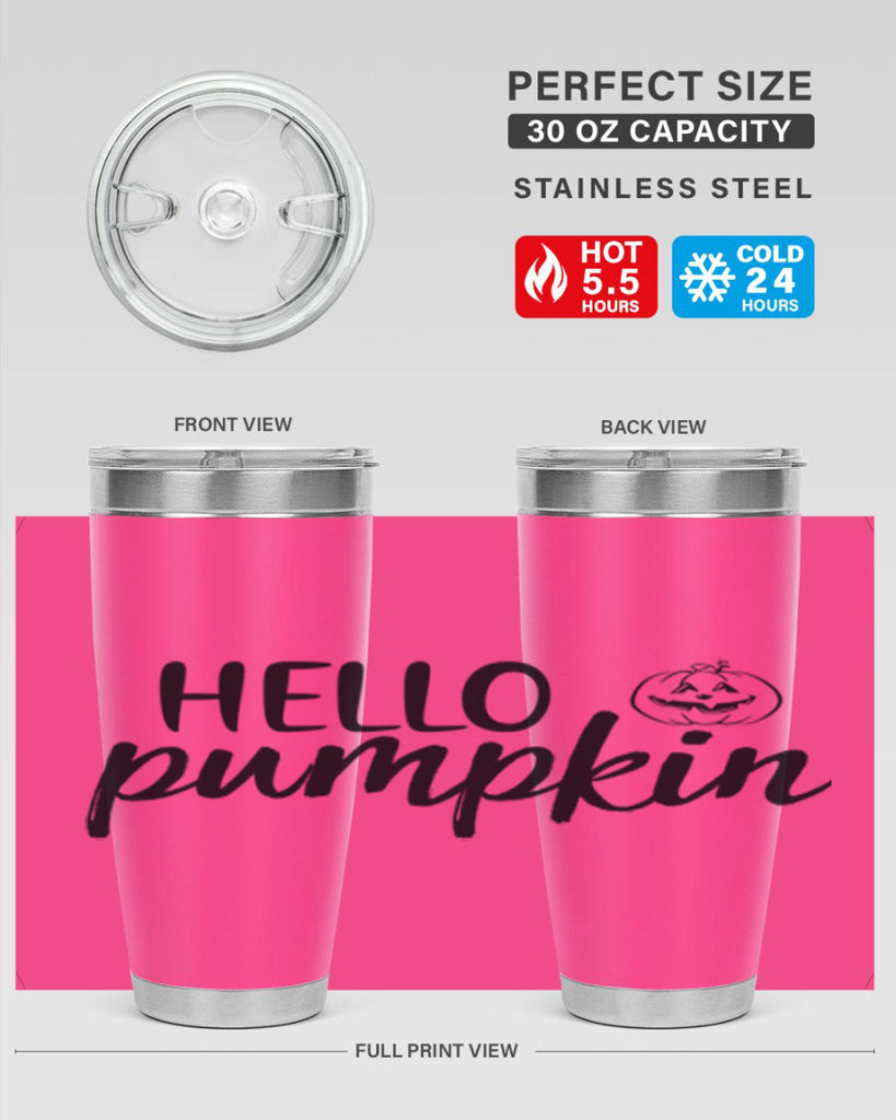 Hello Pumpkin 286#- fall- Tumbler