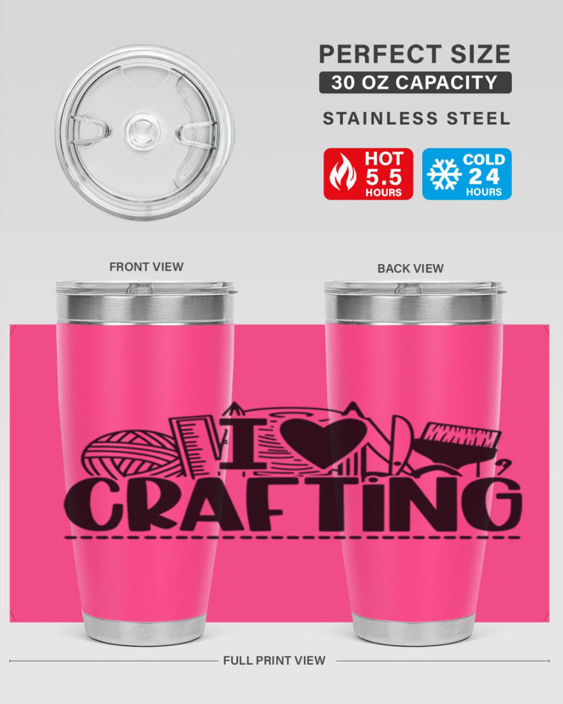I Love Crafting 20#- crafting- Tumbler