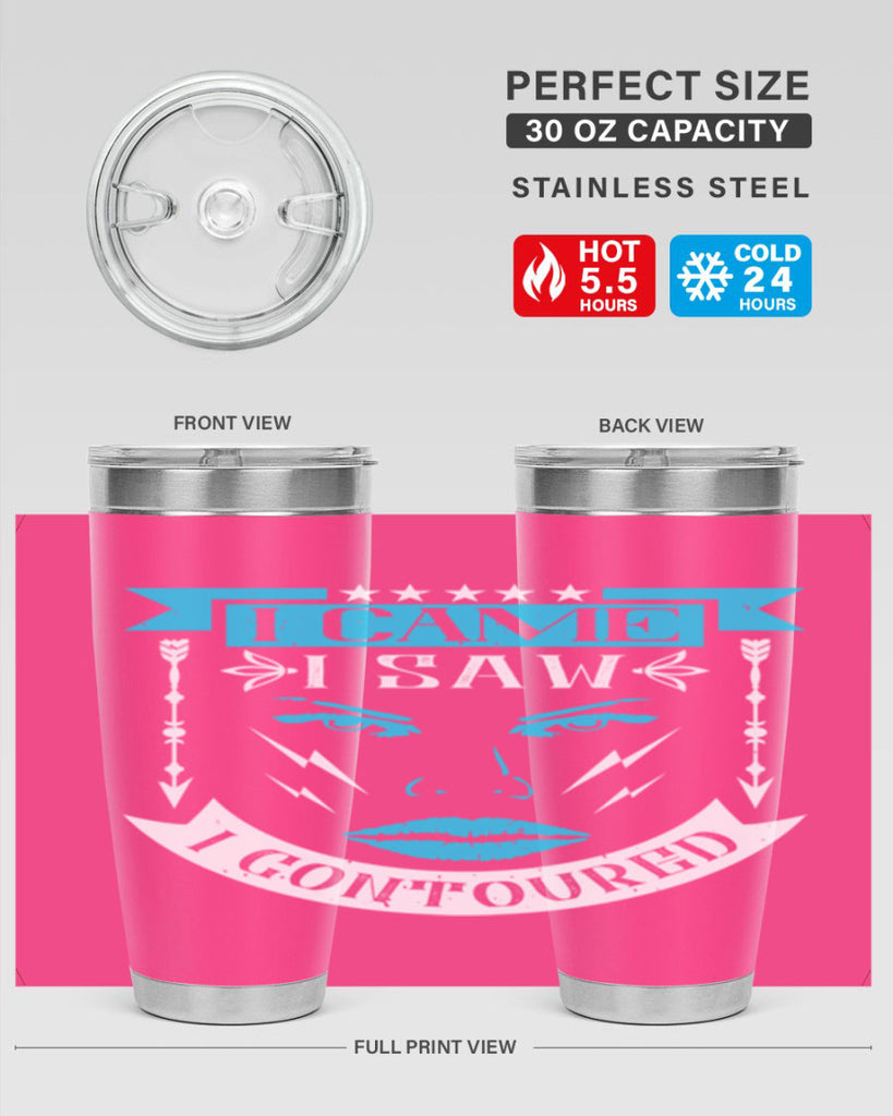 I came I saw I contoured Style 209#- make up- Tumbler