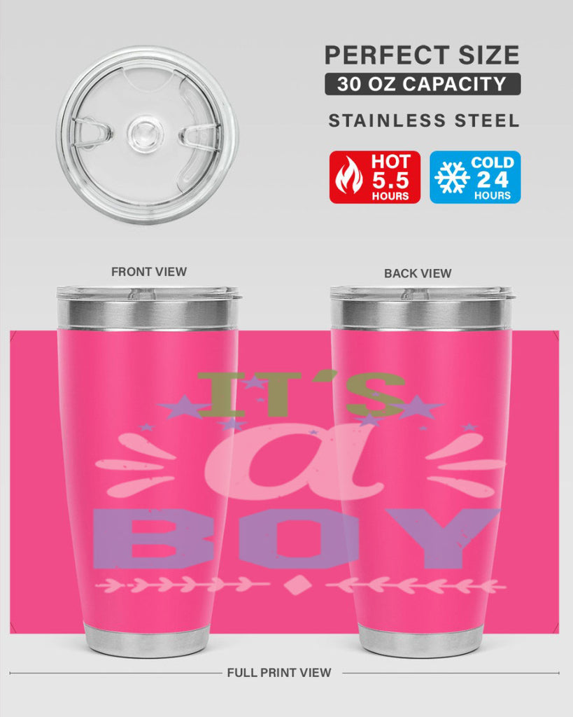 Its a boy Style 33#- baby shower- tumbler