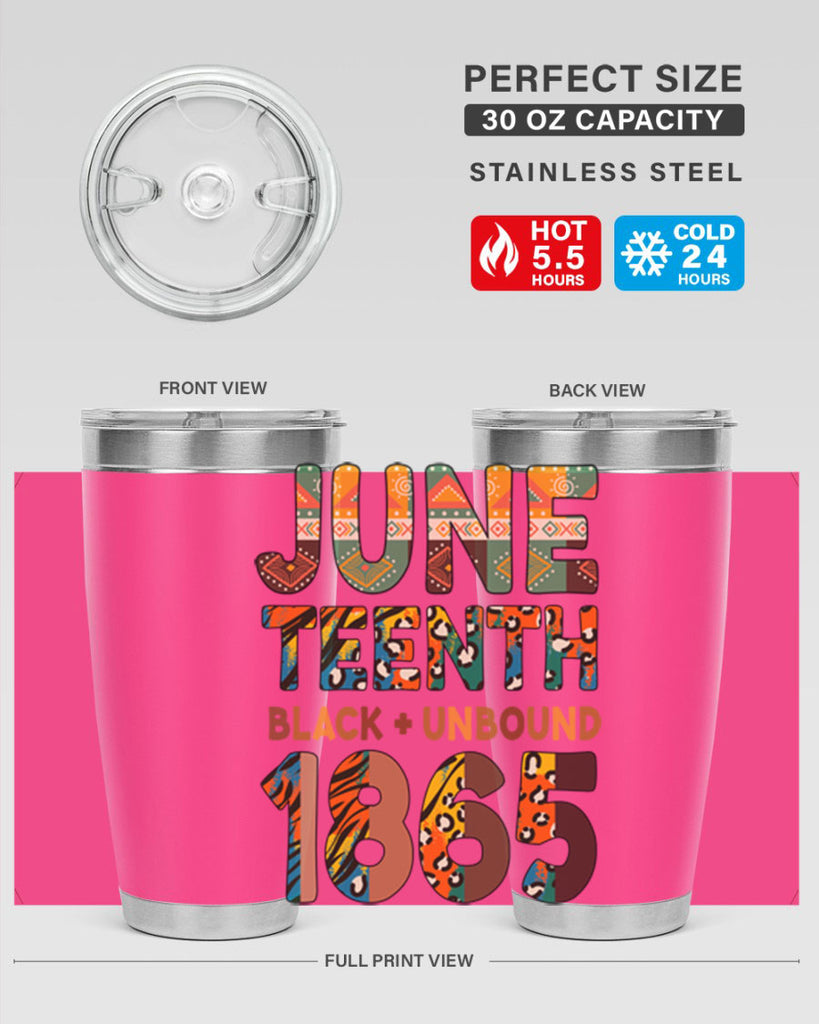 Juneteenth Black Unbound 1865 Png 33#- Juneteenth- tumbler