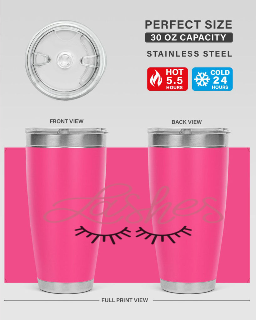 Lashes Style 63#- make up- Tumbler