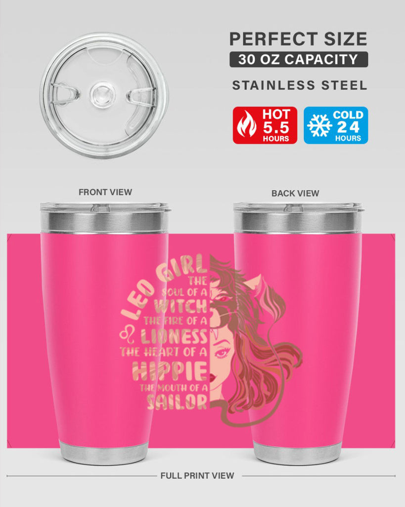 Leo girl 289#- zodiac- Tumbler