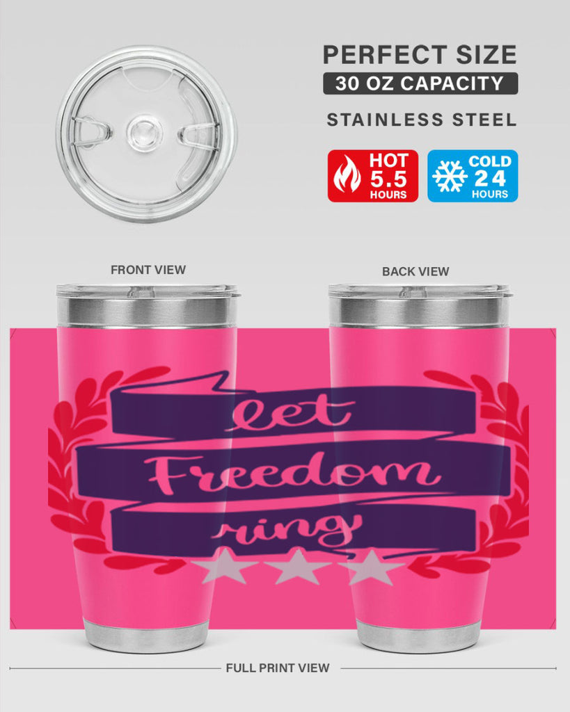 Let Freedom Ring Style 159#- Fourt Of July- Tumbler