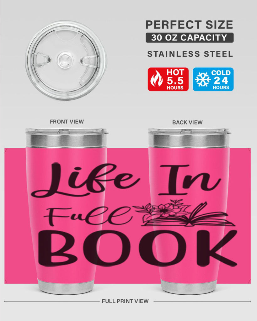 Life In Full Book 297#- spring- Tumbler