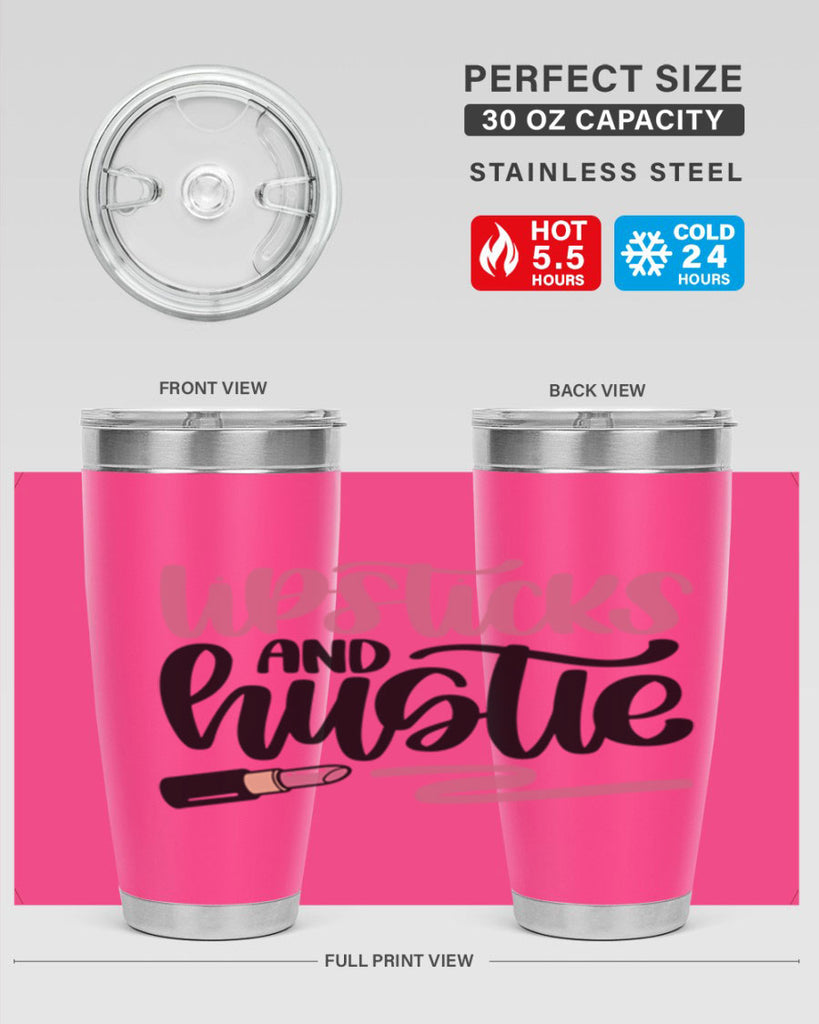 Lipstick And Hustie Style 58#- make up- Tumbler