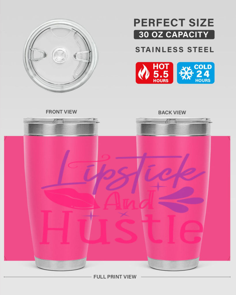 Lipstick And Hustle Style 229#- make up- Tumbler