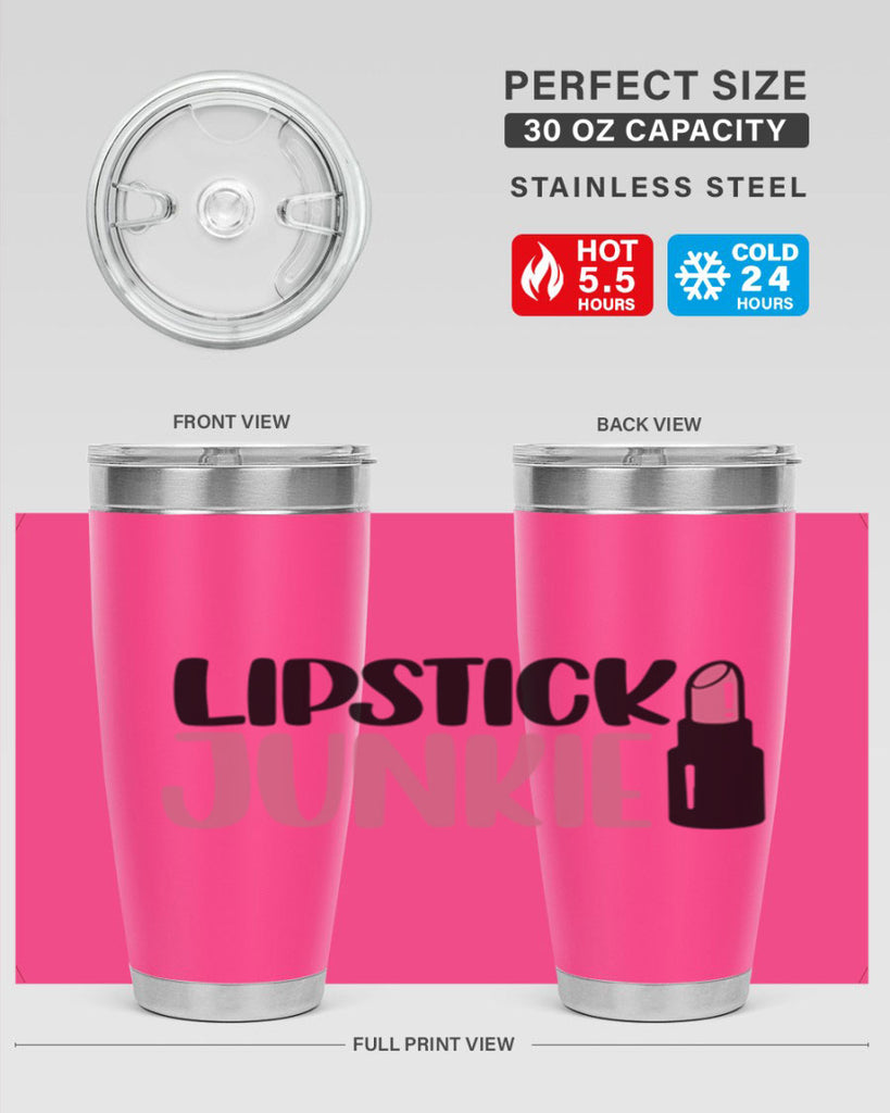 Lipstick Junkie Style 56#- make up- Tumbler