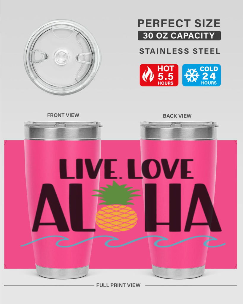 Live Love Aloha Style 30#- summer- Tumbler