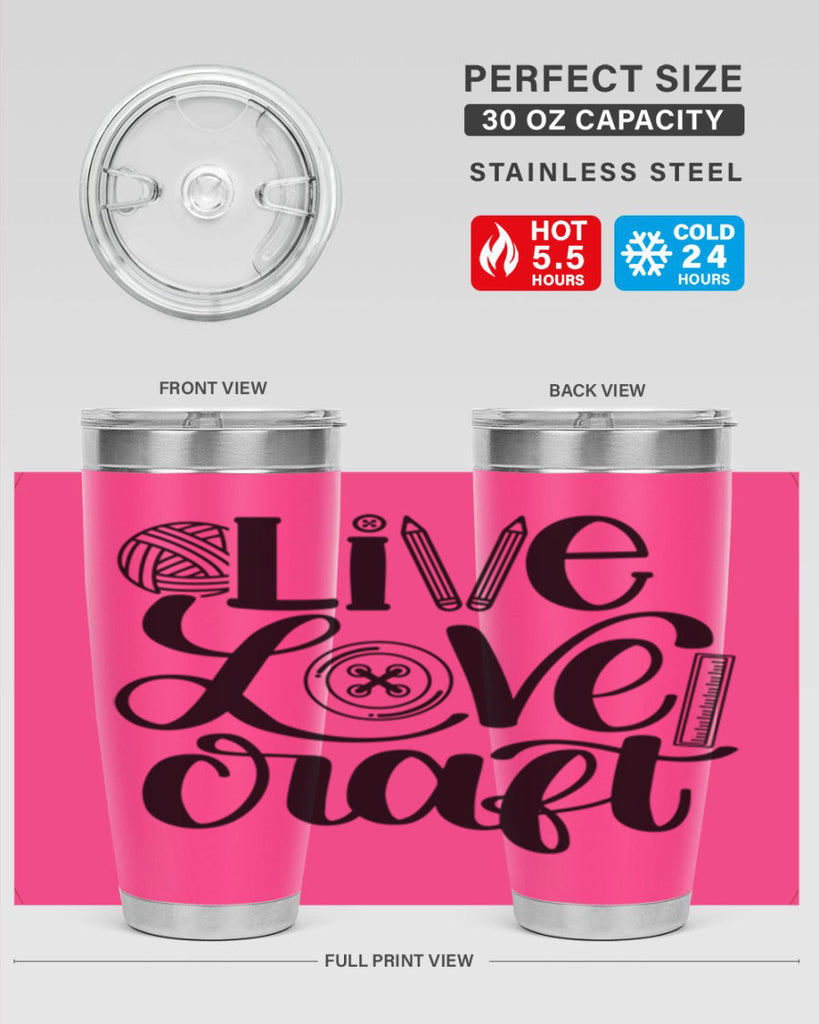 Live Love Craft 14#- crafting- Tumbler