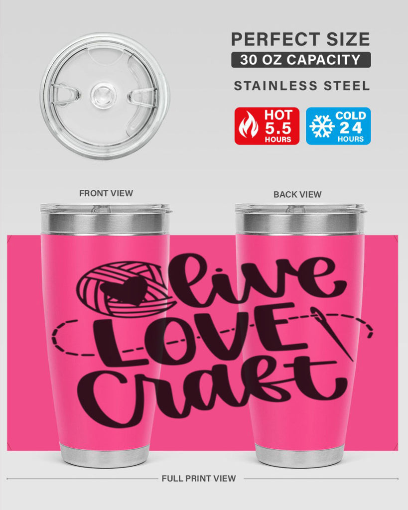Live Love Craft 15#- crafting- Tumbler