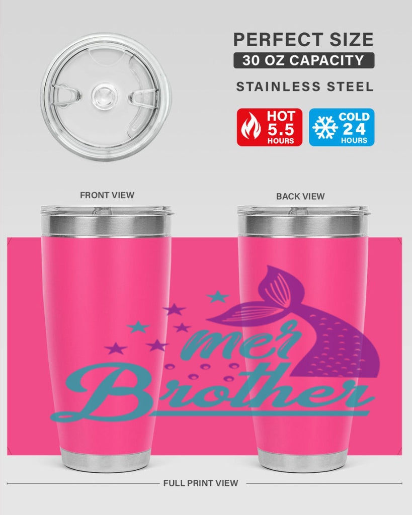 Mer Brother 323#- mermaid- Tumbler