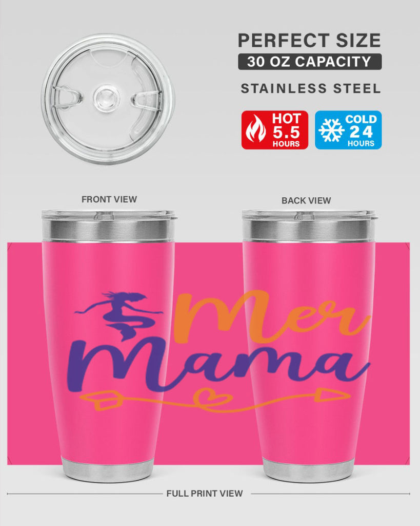Mer Mama 331#- mermaid- Tumbler