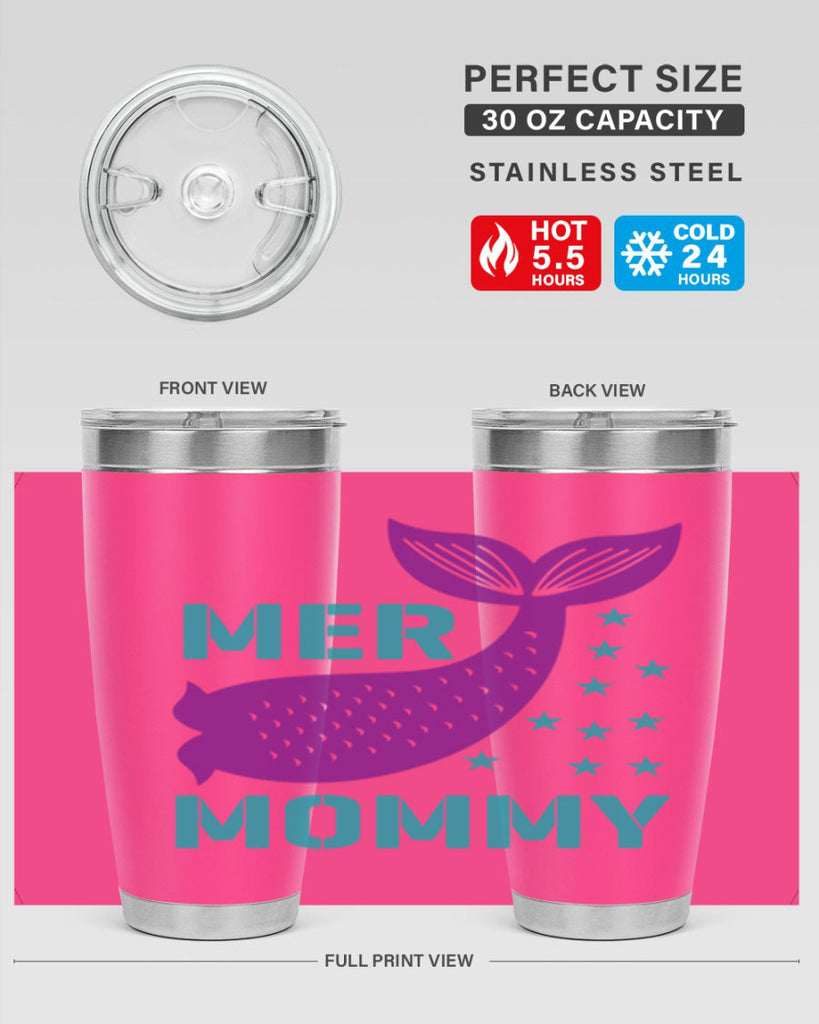 Mer Mommy 342#- mermaid- Tumbler