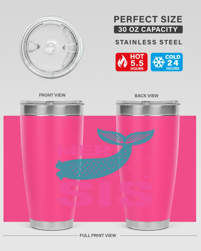 Mer Sis 345#- mermaid- Tumbler