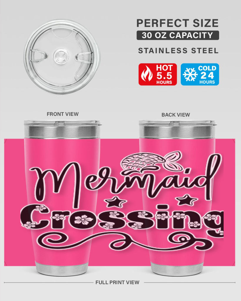 Mermaid Crossing 400#- mermaid- Tumbler