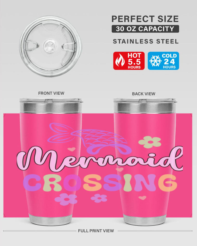 Mermaid Crossing 401#- mermaid- Tumbler