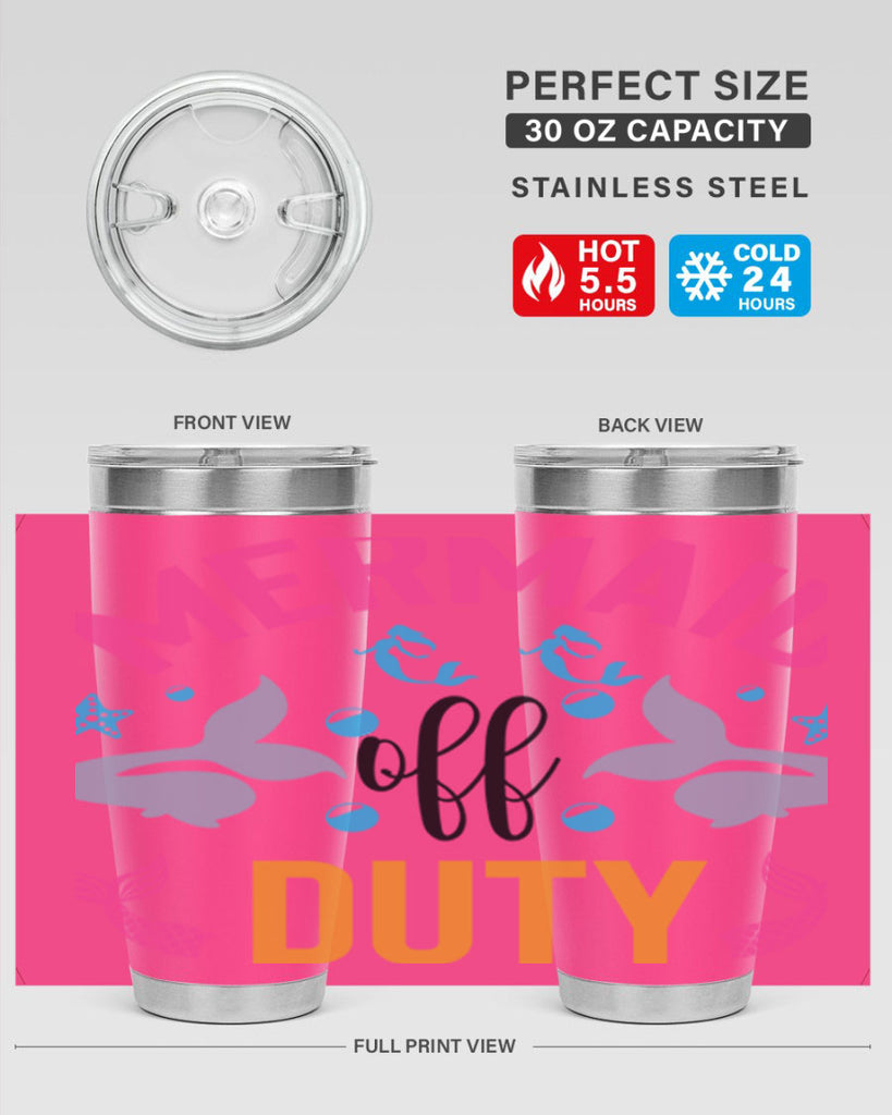 Mermaid Off Duty Design 438#- mermaid- Tumbler