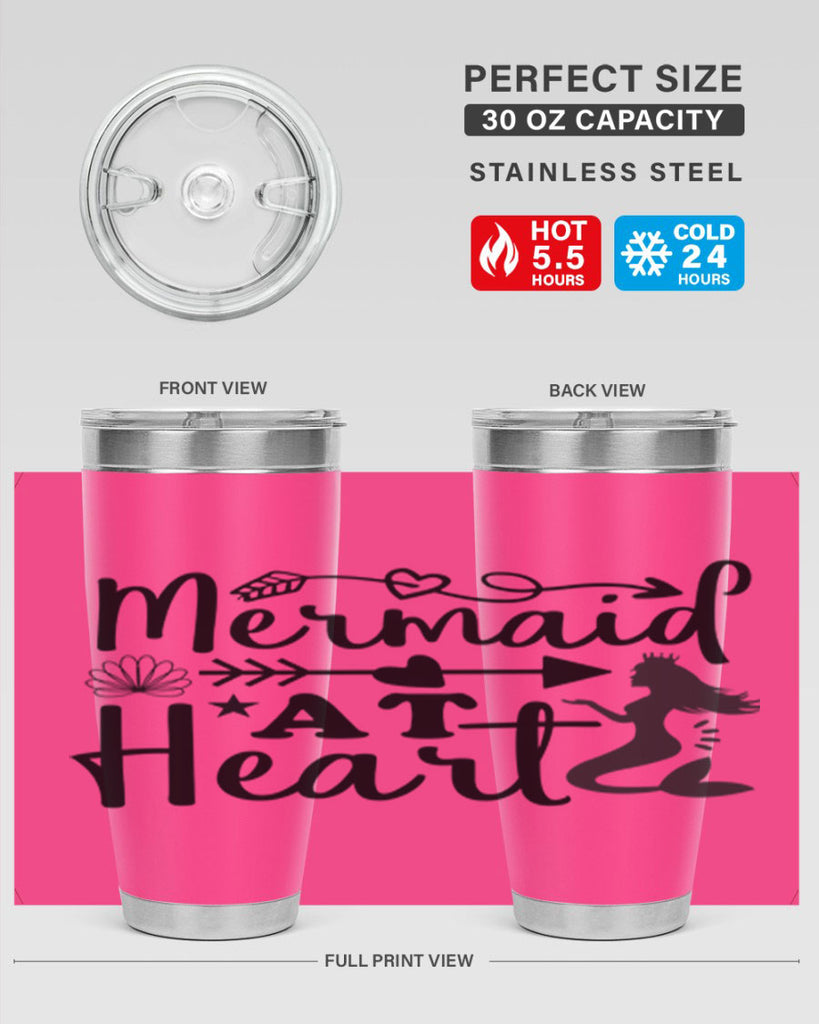 Mermaid at Heart design 397#- mermaid- Tumbler