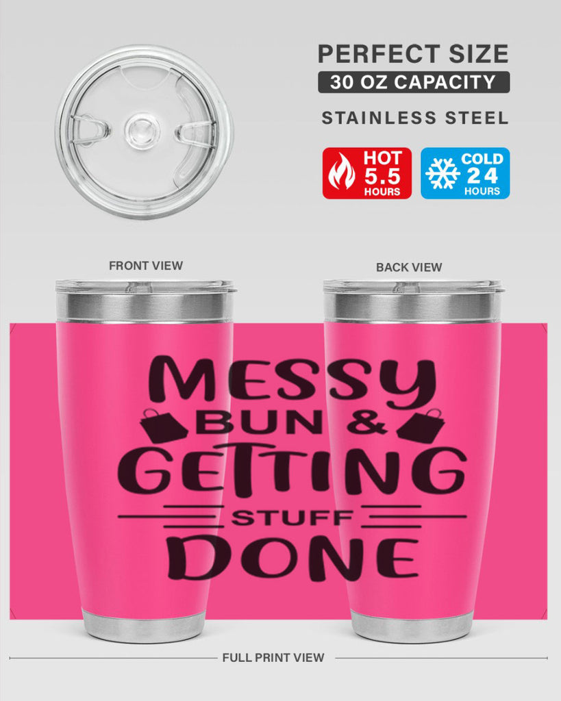 Messy Bun Getting Stuff Done 120#- fashion- Cotton Tank