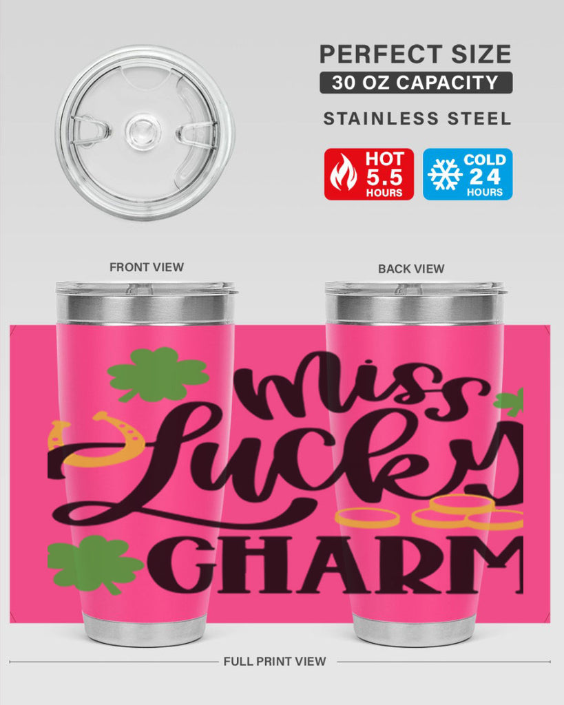 Miss Lucky Charm Style 47#- St Patricks Day- Tumbler